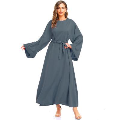 China Plus Size Women's Worship Dress Lace Up Long Skirt Middle East Pleated Muslim Dress for sale