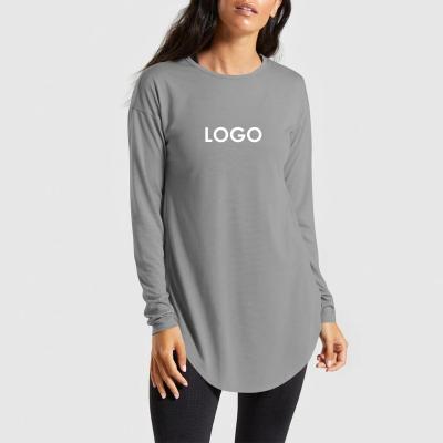 China Anti-wrinkle new style long-sleeved T-shirt with bare waist, women's simple self-cultivation and slim sexy inner top T-shirt for sale