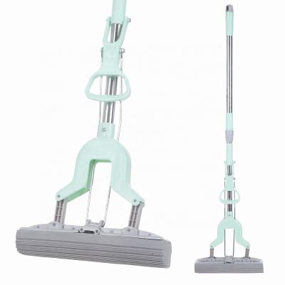 China Sustainable Magic PVA Broom Cleaning Sponge Broom with Telescopic Handle for Kitchen and Bathroom Cleaning for sale