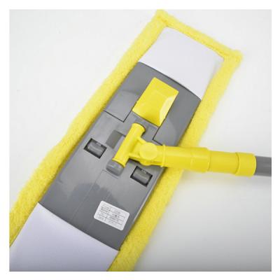 China Sustainable Manufacture Microfiber Telescopic Handle Crawler Flat Wipe Washable Ceiling Cleaning Flat Mop for sale