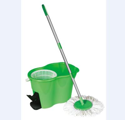 China Household 360 Rotation Broom Broom Bucket Style Walkable Clean Sustainable Magic Easy Flat Broom With Pedal Bucket for sale