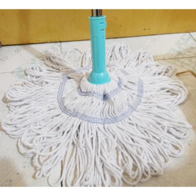 China Sustainable Cotton Twist Mop Compression Water FLAT Wipe Dry Wet Twist Twist Cleaning Mop for sale