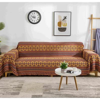 China Bohemian Throw Woven Sofa Cover Custom Woven Blanket Custom Size Tapestry Wholesale Anti-Static for sale