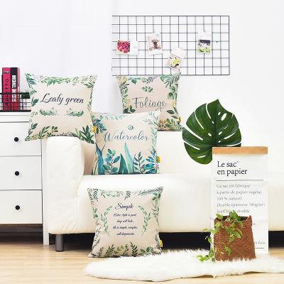 China Anti-Static Wholesale Customized Cotton And Tile Blanket 45x45cm Cushion Linen Cover for sale