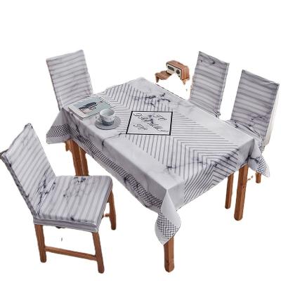 China Waterproof Linen Tablecloths and Stretch Tablecloths Family Fabric Set for sale