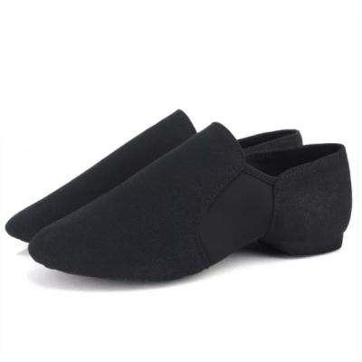 China Bloom Canvas 12010 Ready To Ship EVA Split Sole Black Mesh Elastic Canvas Jazz Shoes for sale