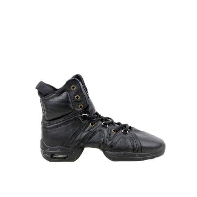 China GENUINE LEATHER Men High Cut Leather Hip Hop Jazz Dance Shoes Sneakers for sale