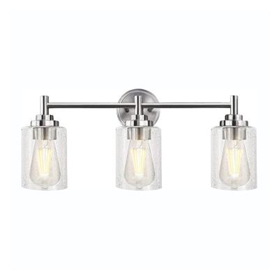 China Retro Modern Industrial Style Nickel Color Wall Lamp Decor Bathroom Outdoor Home Vanity Lamp for sale