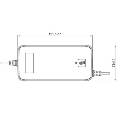 China 17S Electric Bicycle Charger 71.4V Li-Ion Batteries Universal Charger 3A for 61.2V lithium battery for sale