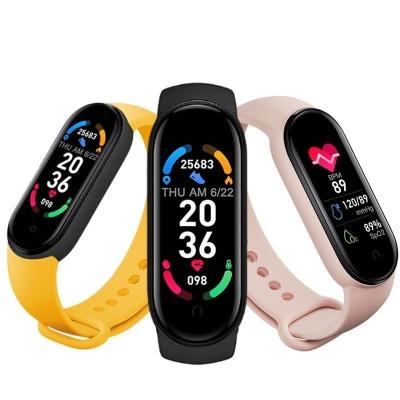 China MP3 Playback 2022 M6 Smart Band Watch Bracelet Wristband Fitness Tracker Blood Pressure Heart Rate BP Monitor Waterproof Sport Smartband for sale