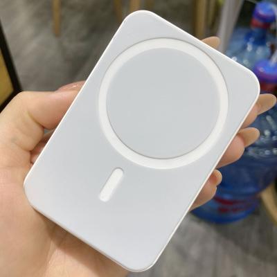 China 1:1 5000mAh Mobile Phone Power Bank Portable Fast Magnetic Wireless Charging External Battery For iPhone 13 12 pro Max Mini Magsaf Powerbank for sale