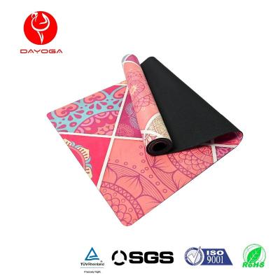 China Factory Price Return DAYOGA Eco-Friendly/Non-Toxic/Non-Slip/Washable/Stable Non-Slip Thickness Suede Yoga Mat 0.1cm/0.3cm/0.4cm/0.5cm Bounce Back for sale