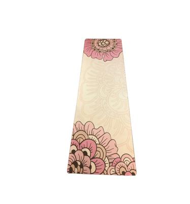 China Nature Pilates Rubber Exercise Anti-Tear Suede Yoga Premium Printed Non-Slip Mat for sale