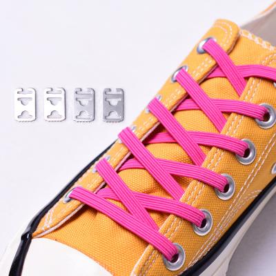 China Wholesale Flat Convenient Colorful Polyester Elastic Lace For Sneakers for sale