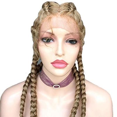 China Hot Sale Synthetic Braiding Hair Braiding Vendors Lace Front Wigs Crochet Braid Hair Wholesale Wigs For Women for sale