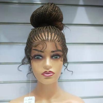 China 2022 New Style Wig Drop Shipping Braided Hair Lace Front Wigs Heat Resistant Synthetic Wigs Lace Front Wigs for sale