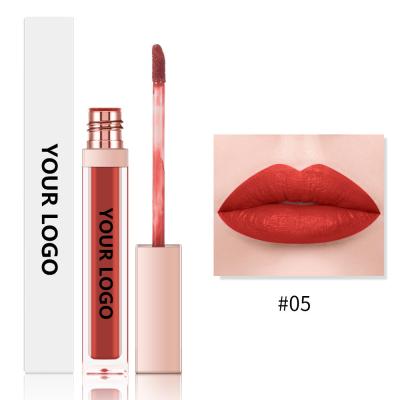 China Women Waterproof Wholesale Private Label Shapes Custom Vegan Logo 19 Colors Waterproof Matte Liquid Lipstick Lip Gloss Cosmetics for sale