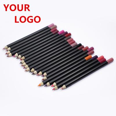 China Cosmetics Waterproof Liner Matte Lipliner Pencil Private Label 21 Color Kissproof Lip Liner Waterproof for sale