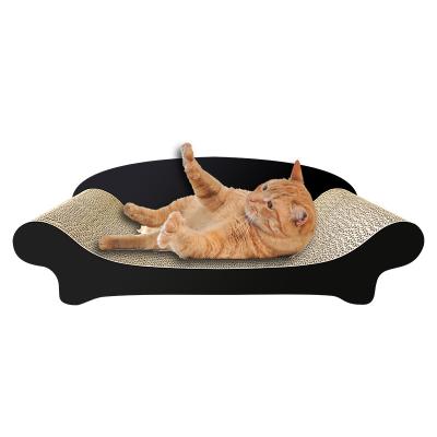 China High Quality Viable Form Cat Scratcher Luxurious Artificial Leather Cat Scratcher Board of Cat Scratching Couch Elegant Sofa for sale