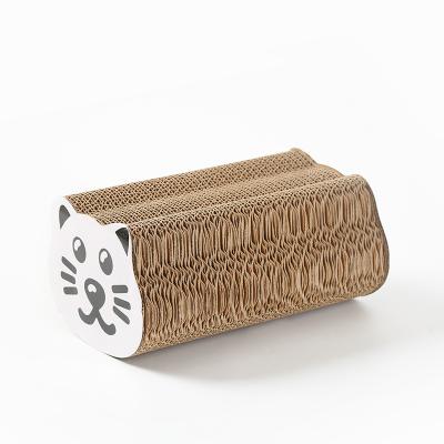 China Viable Wholesale Cheap Cat Scratcher 12.5 x 12.5 x 23 for Corrugated Paper Eco-friendly Small Cat Scratcher from Cat Scratcher Toy for sale