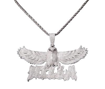 China Fashionable Hiphop Fountain Jewelry Eagle Cartoon D.C.A. ZC Full Stone Heavy Pendant for sale