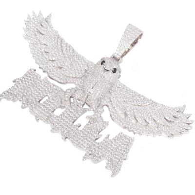 China Hot Sale Diamond Eagle Pendant Necklace Custom Pendant Good Quality Eagle Pendant for sale