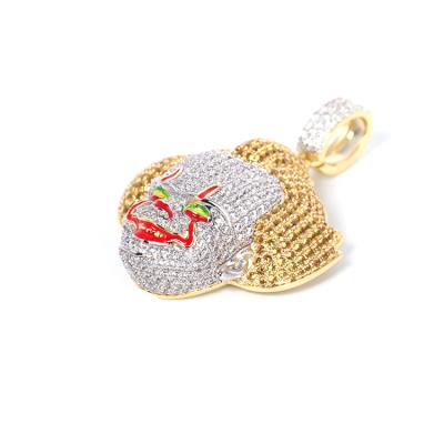 China Best Selling Clown Factory Price Pendant Diamond Gemstone Pendants Charm Clown Chain Pendant for sale