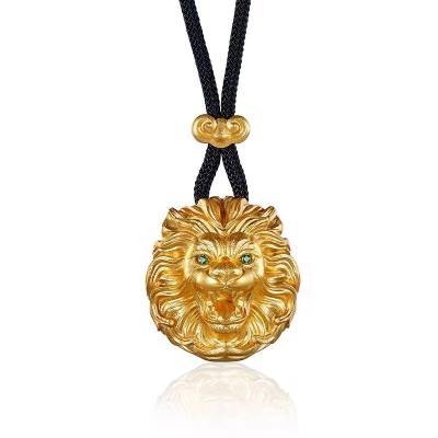 China Other Luxury Gold Lion Pendant Style Trendy Men Necklace Jewelry Accessories for sale