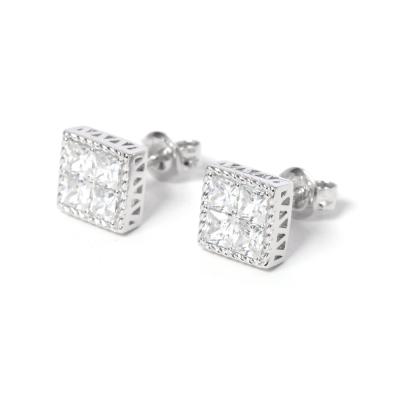 China Hot Selling Tiny Diamond Stud Earrings Minimalist Earring Studs Women Sets Diamond Stud Earrings for sale