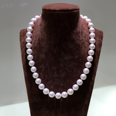 China 2021 CLASSIQUE freshwater pearl AA8mm 45cm necklace with s925 silver for sale