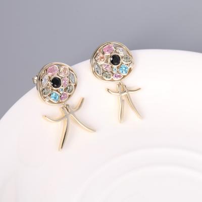 China Vintage Staring Thousands of Years Old Elves Earrings for sale