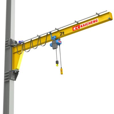 China Jib Crane 500kg 1000kg Wall Mounted Revolve Workshop Jib Crane for sale