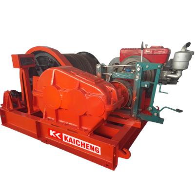 China Road and bridge engineering wholesale price extra long life diesel engine winch 5 ton used for civil construction and installation work for sale