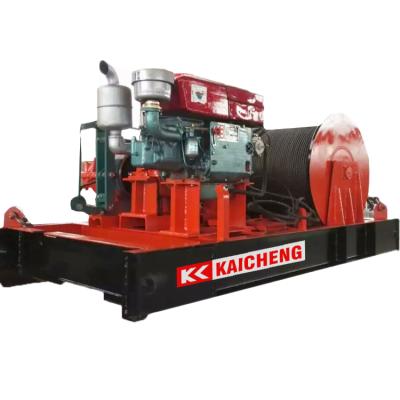 China Hotels Gasoline Diesel Engine Powered High Speed ​​Winch for sale