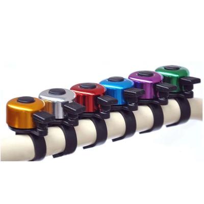 China Mini Bike Bell Bicycle Ring Light Alloy Alloy Mini Bike Handlebar Aluminum Good Quality Colorful Recycling Horn for sale