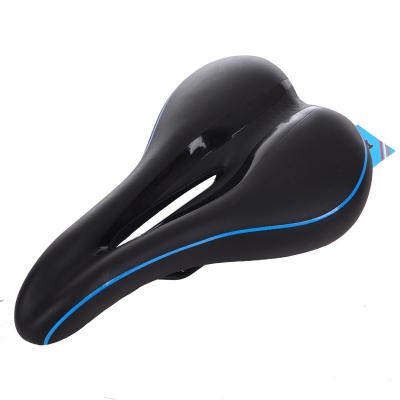 China Durable Mountain Bike Cushion Hollow Seat Wide Thickened Soft Cushion Saddle Bicycle Bottom Mount Saddle for sale