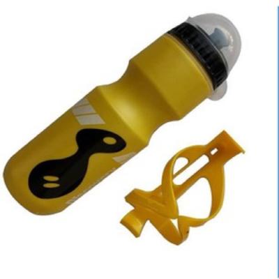 China Outdoor Sports Bicycle Sports 750 Bottle Mountain Biking With Dust Cover PC Water Bottle Plastic Water Bottle Cage Set for sale