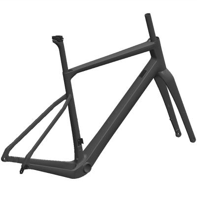 China Road Bikes Hot Selling Disc-brake Gravel Road Bikes Carbon Road Bike Frame 700c Carbon Fiber Gravel Frame Matte Road Bike Frame for sale