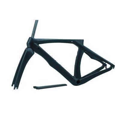 China Road Bikes New Arrival Custom Carbon Frame 700*25MM Carbon Road Bike Frame Disc-brake All Internal Cable Gravel Frame Matte Carbon for sale