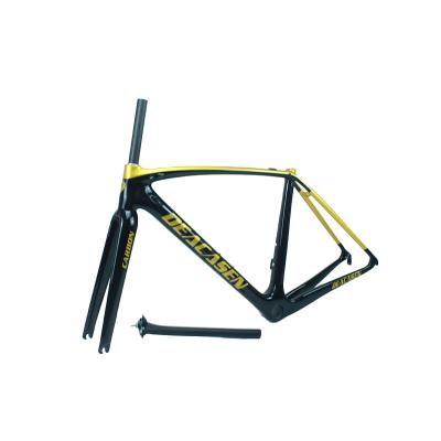 China Road Bikes 49/52/54/56 Road Bicycles Carbon 700c Disc-Brake Road Frame Bike Matte Parts Road Bike Frame for sale