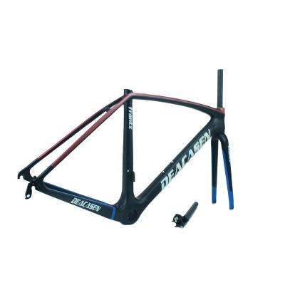 China Road Bikes Hot Selling Disc Bicycles Carbon Fiber Road Bicycle C-Brake Frame Internal Cable Bicycle Carbon Fiber Road Frame for sale