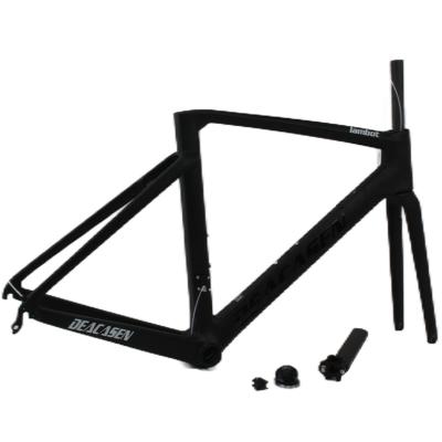 China Road Bikes New Design Matte Carbon T700 Carbon Fiber Frame C-Brake Bike Frame 700c Carbon Bicycle Direct Sight for sale