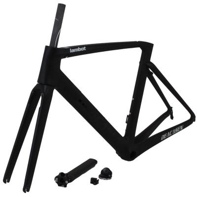 China High Quality Frame 700C Carbon T700 Road Frame 700C Fiber Mountain Bikes Carbon Internal Cable Matte Bicycle Carbon Bike Frame for sale