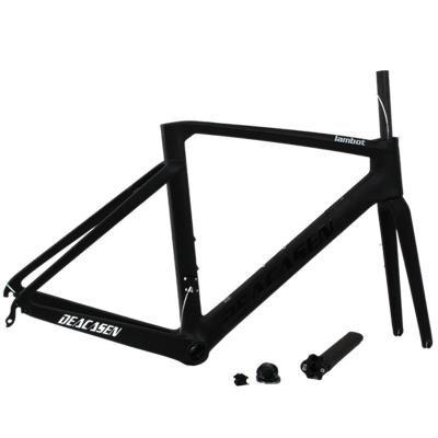 China Hot Sale Matte Carbon Fiber Frame 700c Road Bike Mountain Bikes C-Brake C-Brake Carbon T700 Cable Bike Direct Internal View For Bicycle for sale