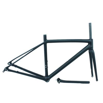 China Road Bikes Hot Sale Internal Cable Carbon Fiber Frame 700C Road Disc Bikes Bike Disc-Brake Carbon T700 Carbon Road Frame for sale