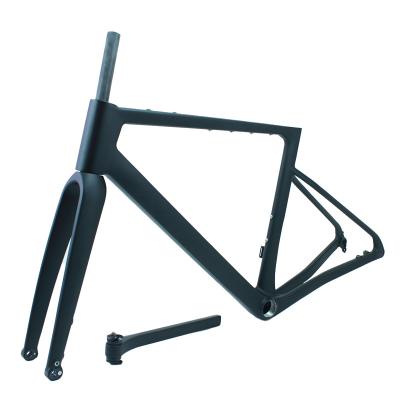 China Road Bikes Hot Sale Road Cyclocross Carbon Gravel Bike Road Frame All Internal Cable Taiwan Carbon Bike Frames for sale