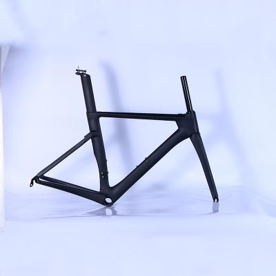 China Road Bikes High Quality 700C Carbon Fiber Frame Unfoldable Bicycle Parts T700 Carbon Fiber Bicycle Frame Carbon Fiber Bicycle Frame for sale