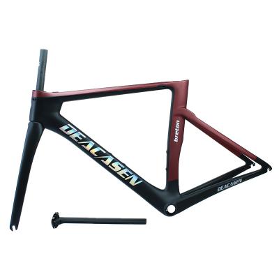 China Road Bikes 2022 Internal Carbon Fiber T700 U-Brake Cable Sight Road Bike Frame Carbon Fiber Bike XS/S/M/L for sale