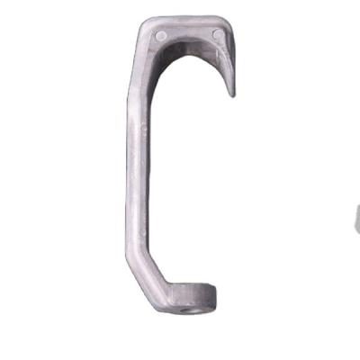 China Factory direct sales aluminum alloy gravity casting red meat hook for slaughtering equipment, pulley hook for sale