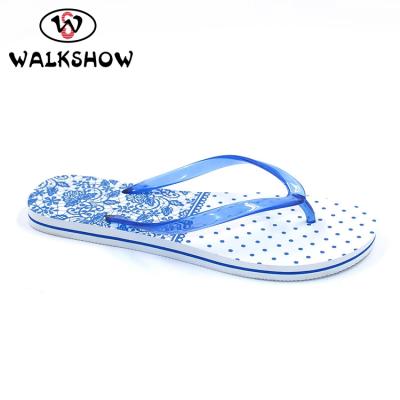 China Light Factory Custom Textile Die Cutting Yarn Beach Unique Flip Flop for sale